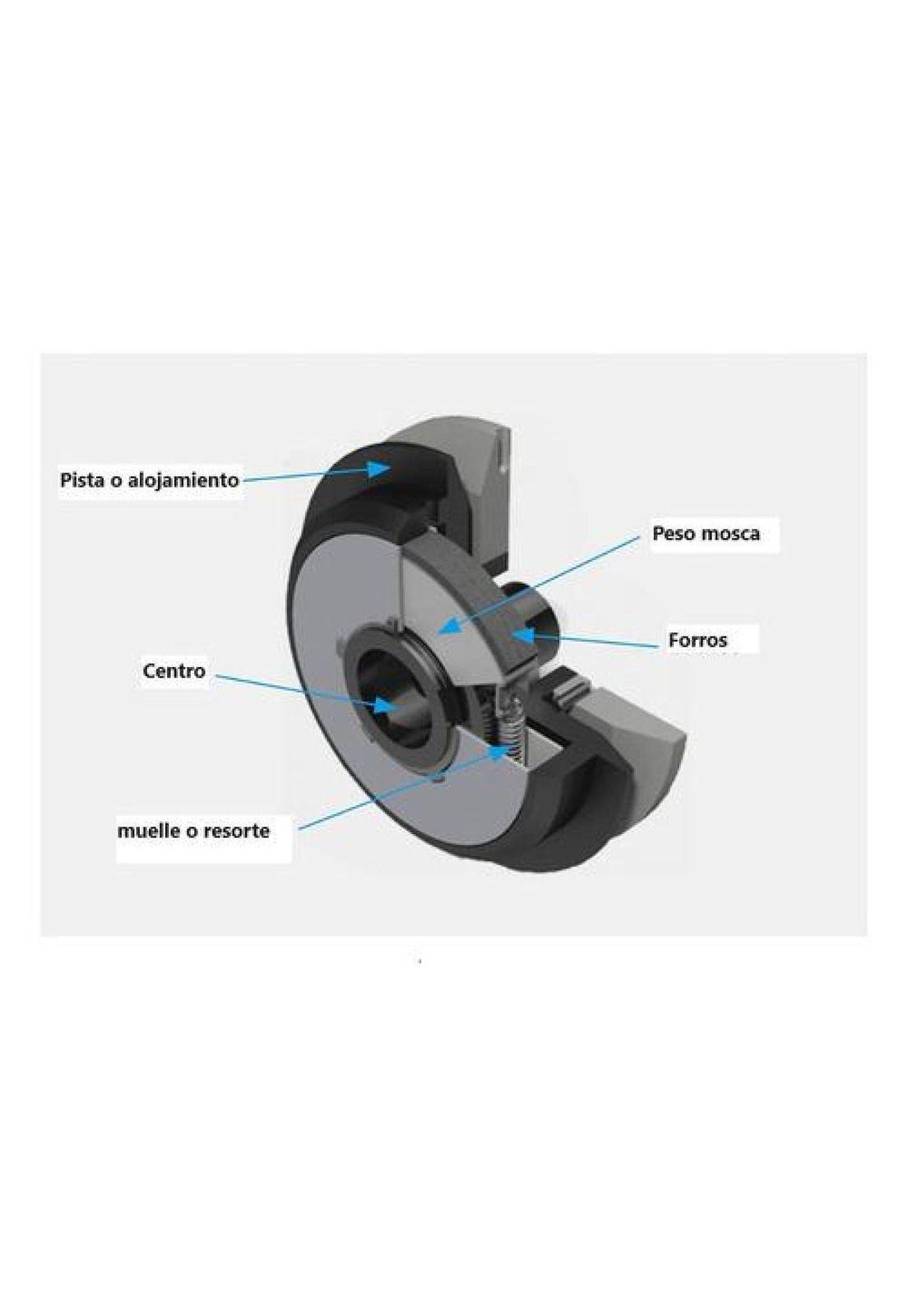Embrague Centrifugo 20mm 2 Pista Para Placa Compactadora-2