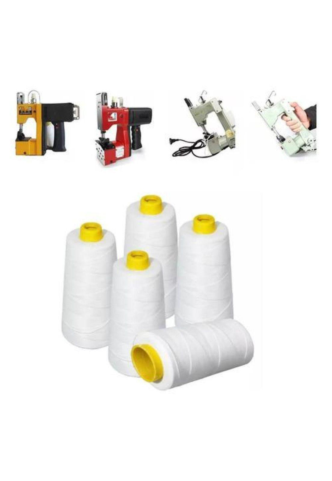 Pack 5 Hilos Para Cosedora De Sacos 500 Metros Blanco-2