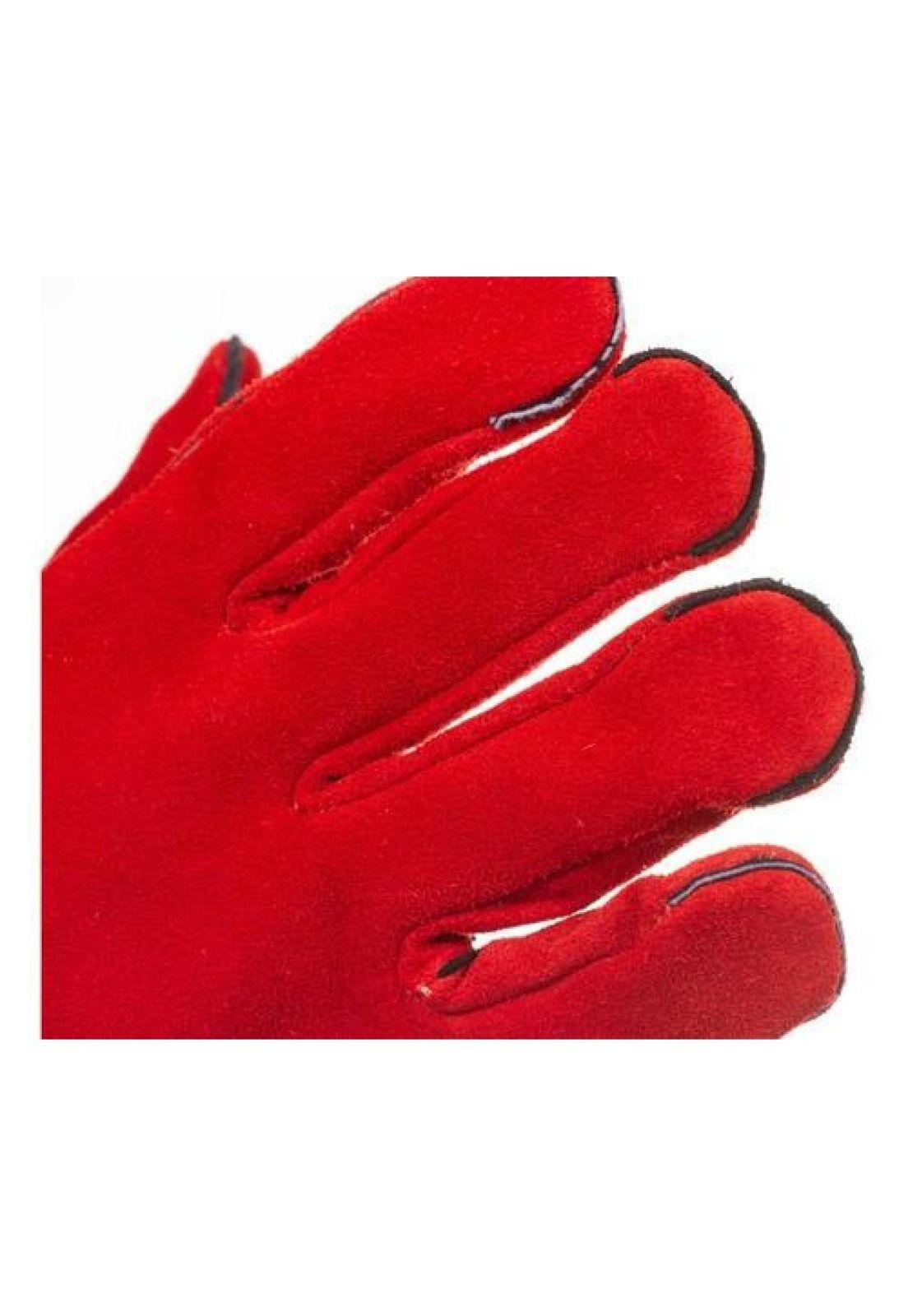 Guante Soldador Rojo/forro Kevlar-2