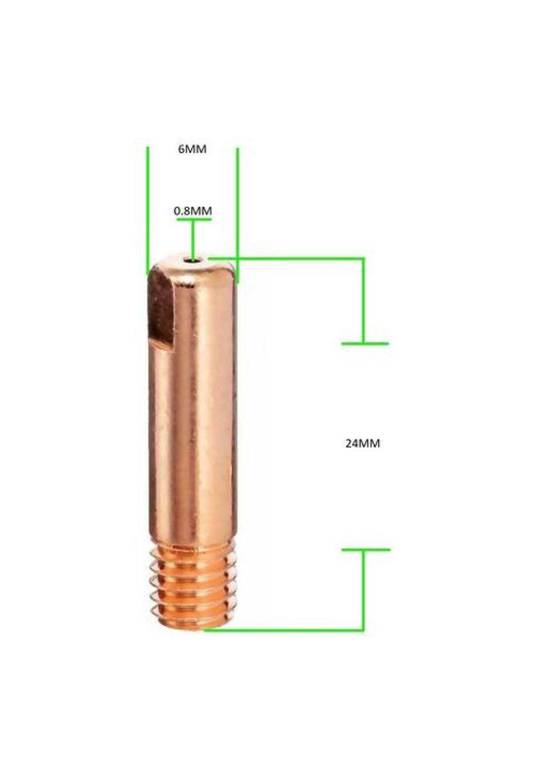 Pack 2 Alambre Soldadura 0.8mm 1kg + 2 Boquillas Mig 0.8mm-1