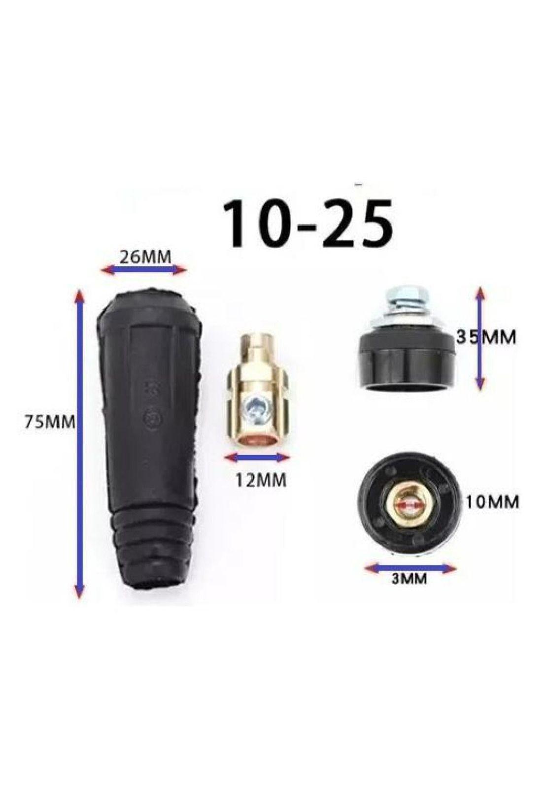 Pack 6 Conectores Rápido Para Maquina De Soldar 10/25-2