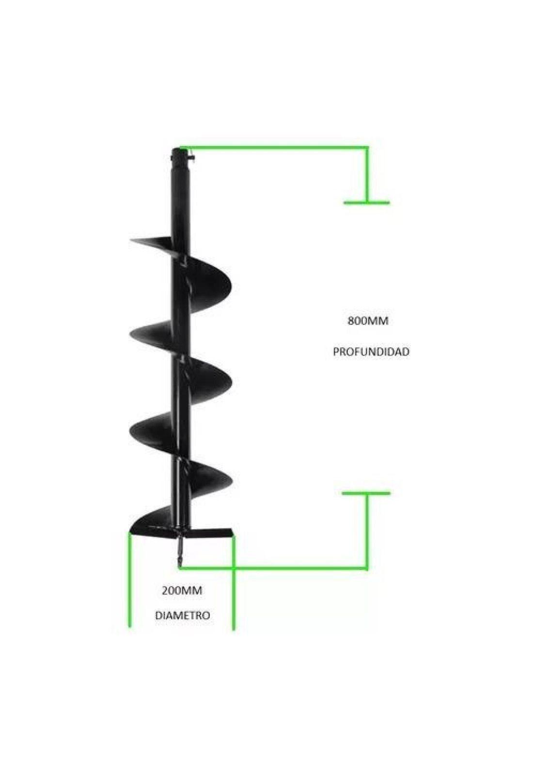 Set Brocas 100, 150 Y 200mmx80cm Ahoyador Barreno-7
