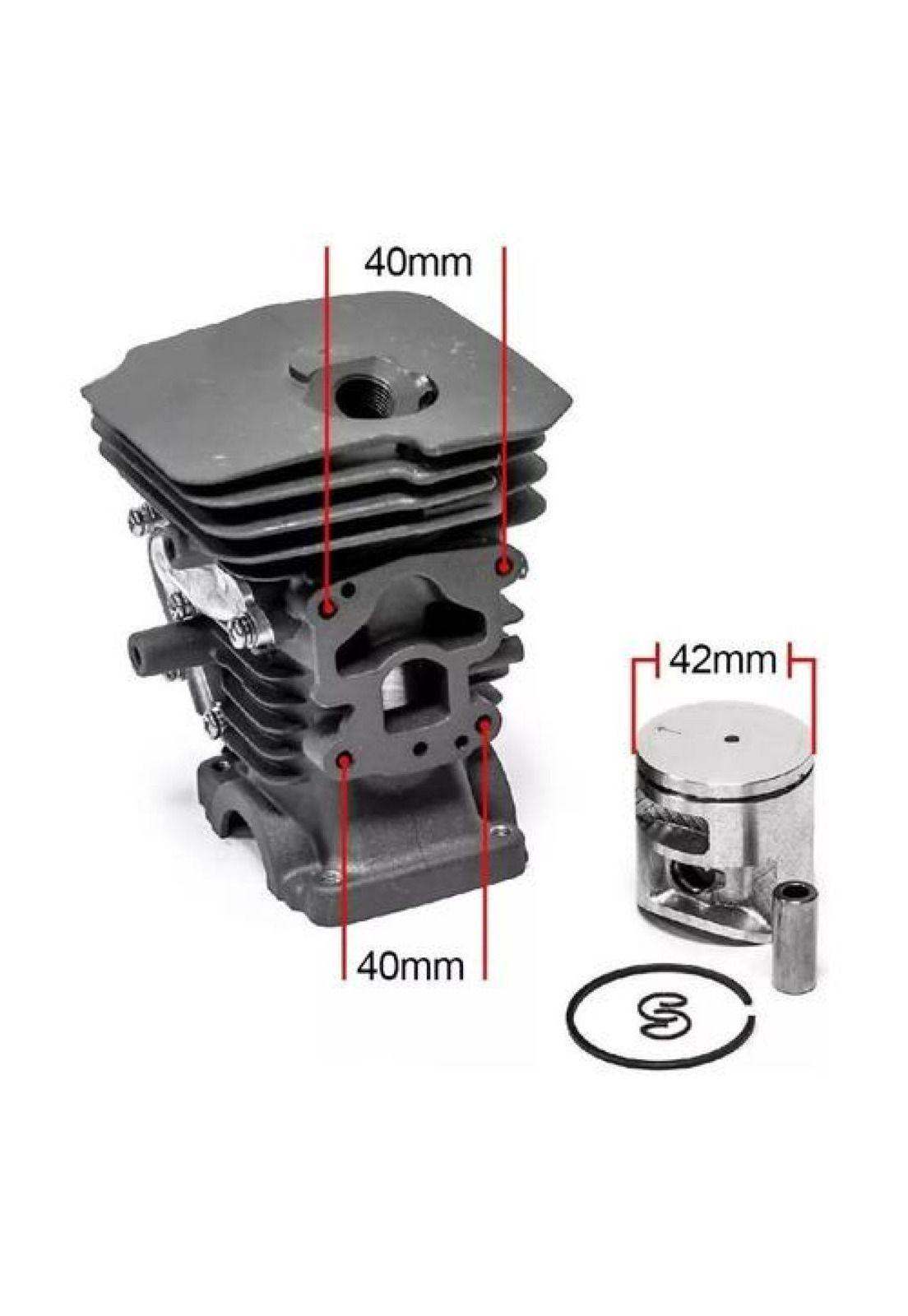 Cilindro Pistón Y Anillos Para Motosierra Husqvarna 445 450-2
