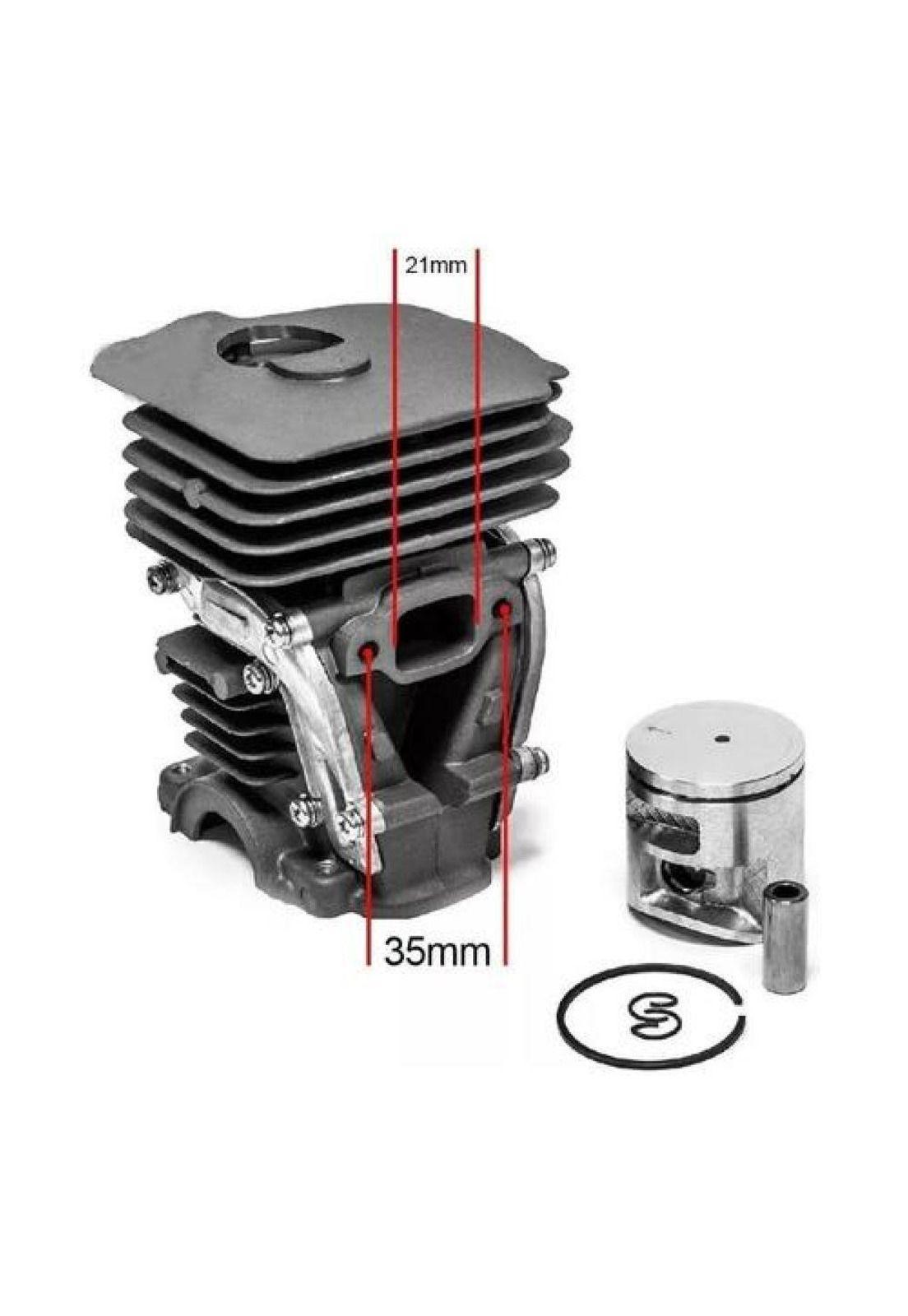 Cilindro Pistón Y Anillos Para Motosierra Husqvarna 445 450-3