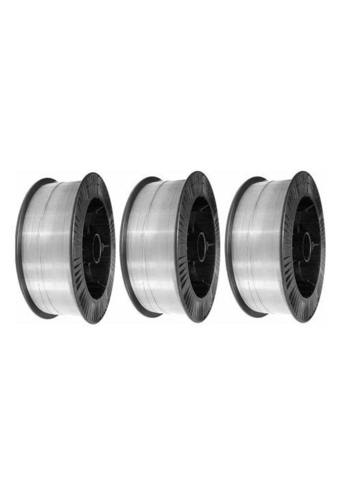 Pack 3 Rollos De Soldadura Alambre Flux Mig 0,8mm De 1kg-1