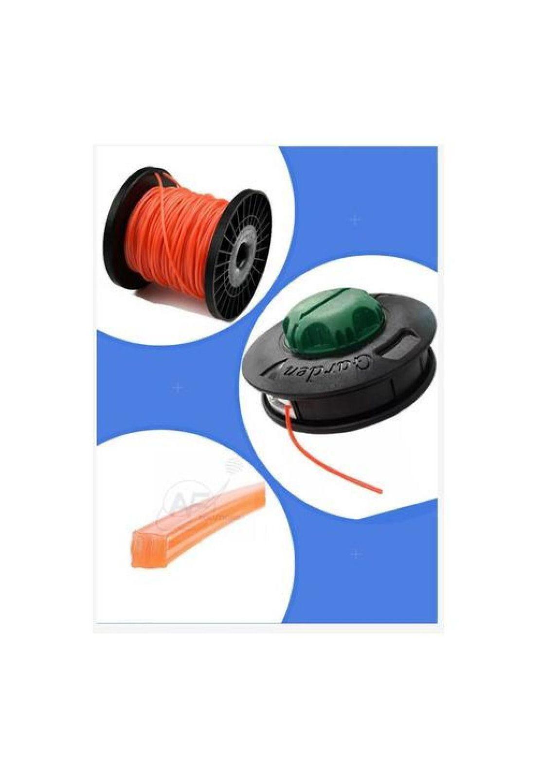 Hilo Nylon Cuadrado 3.0mm 5lbx 252mts+ Cabezal M-10 Gratis-1