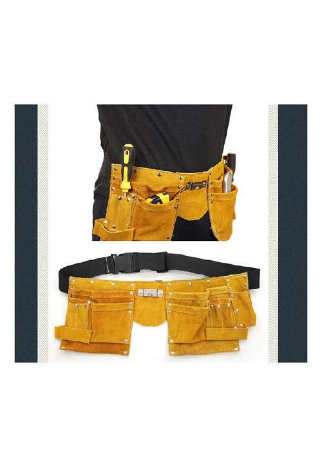 Coleto Carpintero De Cuero Ajustable Porta Herramientas-3