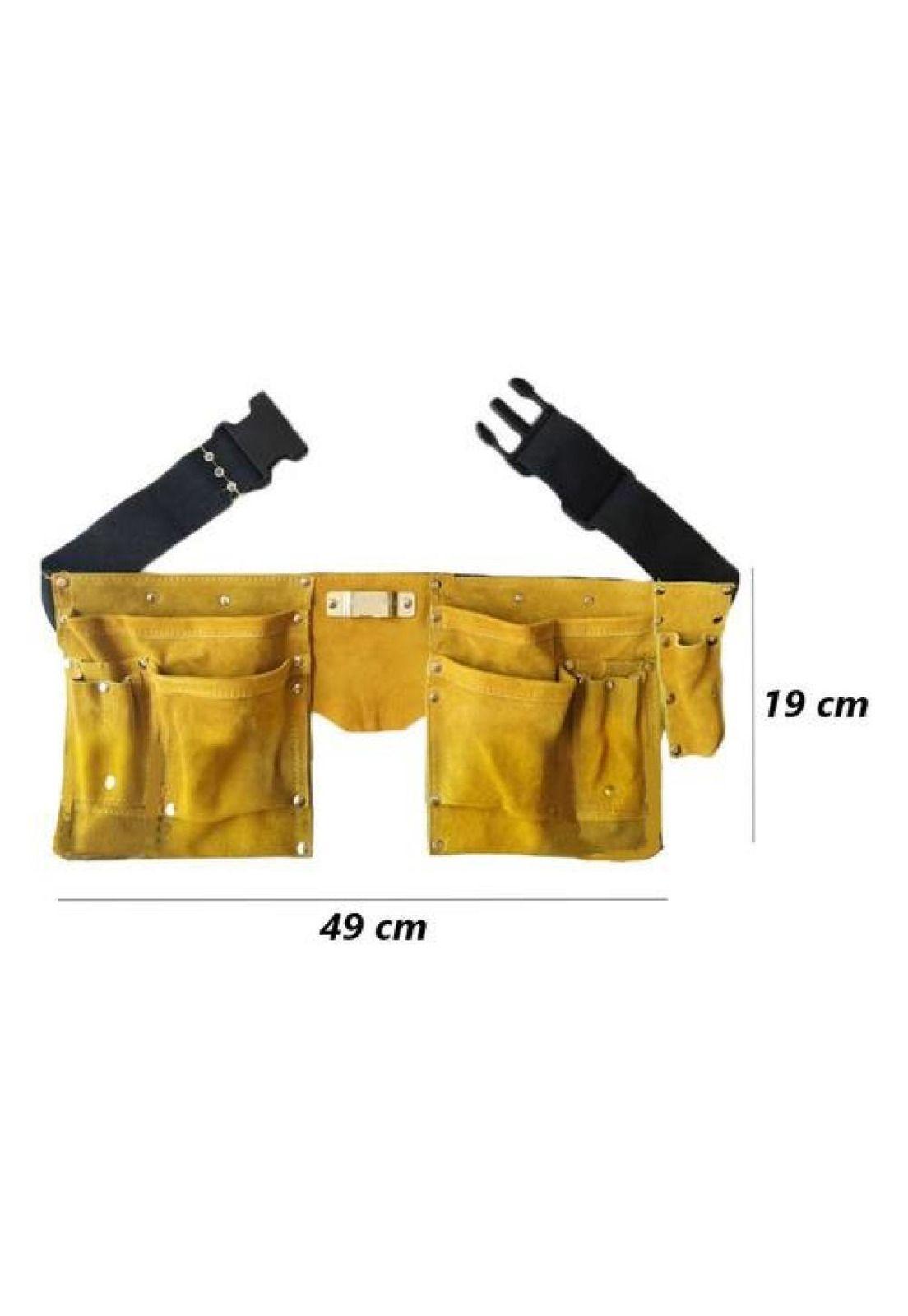 Coleto Carpintero De Cuero Ajustable Porta Herramientas-5