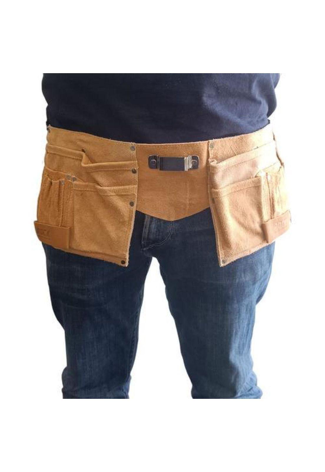 Coleto Carpintero De Cuero Ajustable Porta Herramientas-9