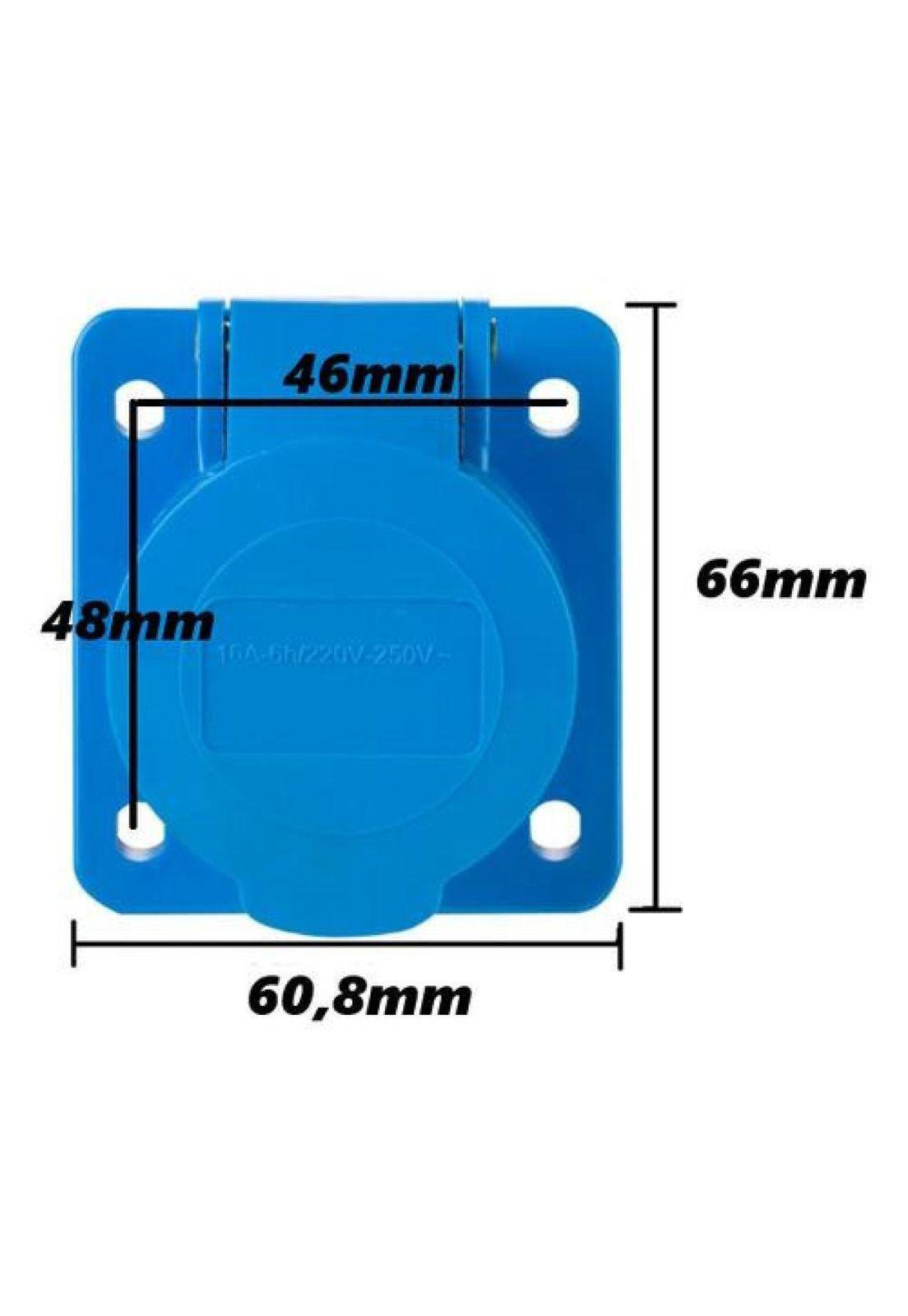 Enchufe Industrial Hembra Generador 16a 220v-250v-3