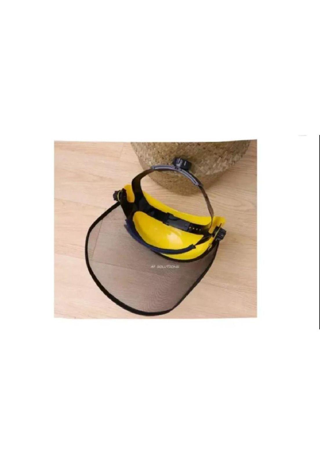 Casquete Con Malla Forestal Protección Facial Desmalezadora-2