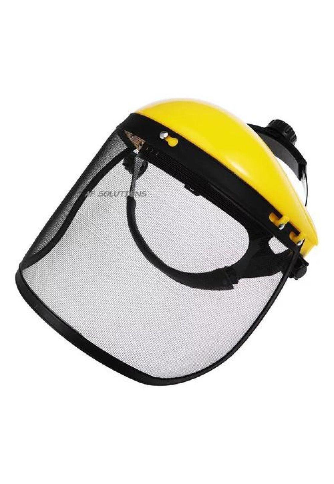 Casquete Con Malla Forestal Protección Facial Desmalezadora-4