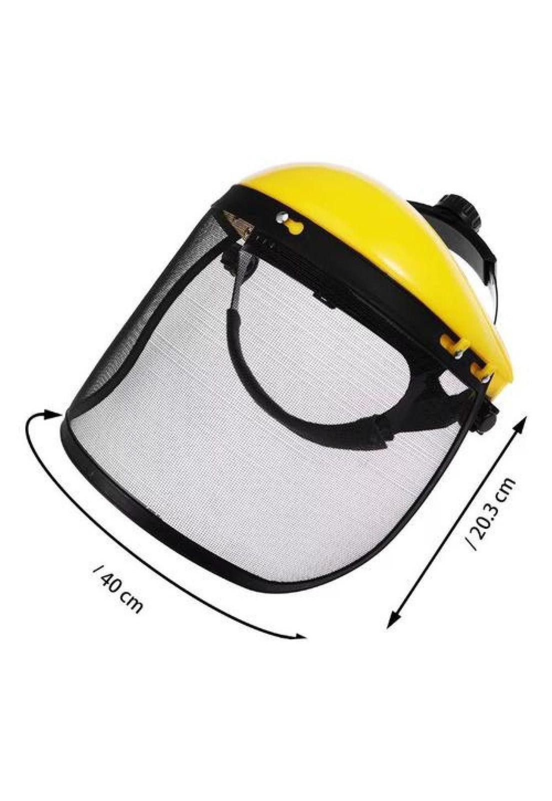 Casquete Con Malla Forestal Protección Facial Desmalezadora-7