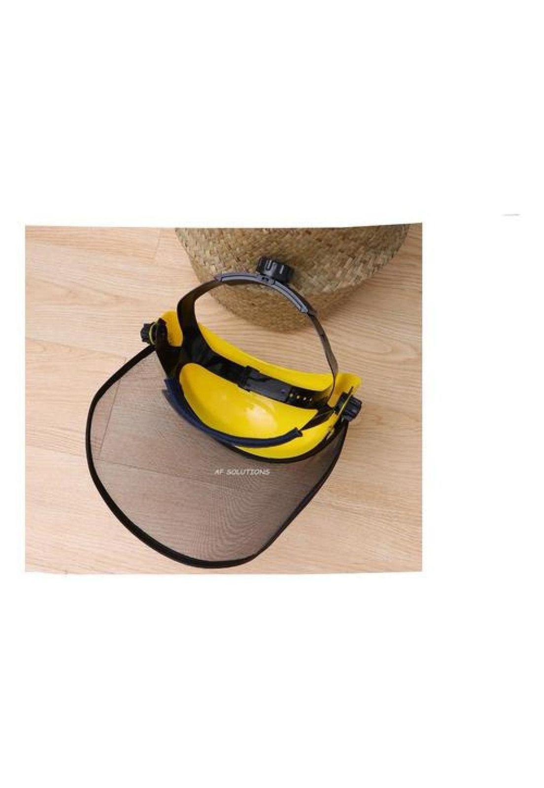 Casquete Con Malla Forestal Protección Facial Desmalezadora-8