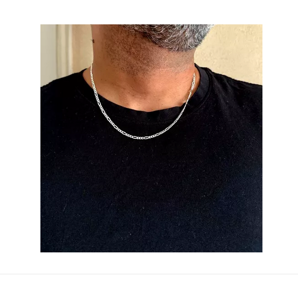 Cadena Hombre Cartier Martillada Plata Italiana 925 - 50 Cm-6