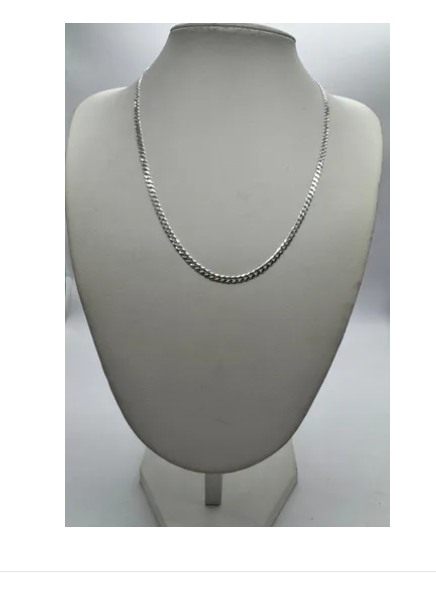 Cadena Hombre Plata Italiana 925 Grumet Corta 50 Cm -4