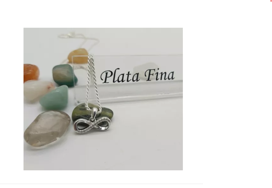 Colgante Infinito Con Cadena Plata 925 - Mujer-2