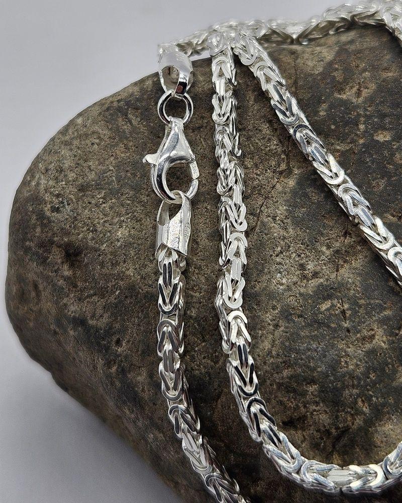 Cadena Camino Al Inca Plata Italiana 925 - Collar Hombre-5
