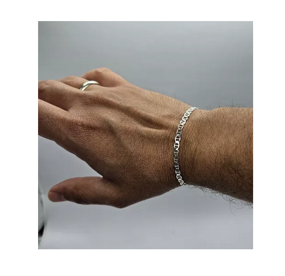 Pulsera Hombre Gucci Plata Italiana 925 4mm-2