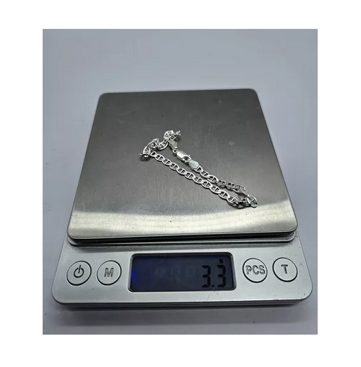 Pulsera Hombre Gucci Plata Italiana 925 4mm-4