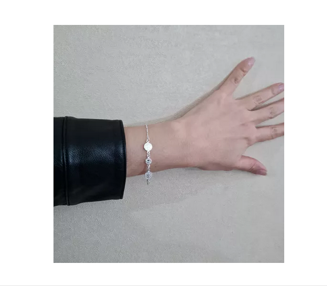 Pulsera Plata Mujer San Benito Italiana 925-1