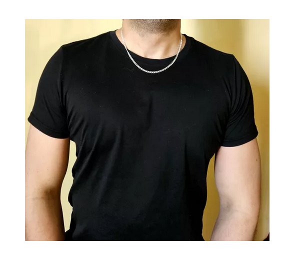 Cadena Hombre Doble Grumet Plata Italiana 925 - 50 CM-1