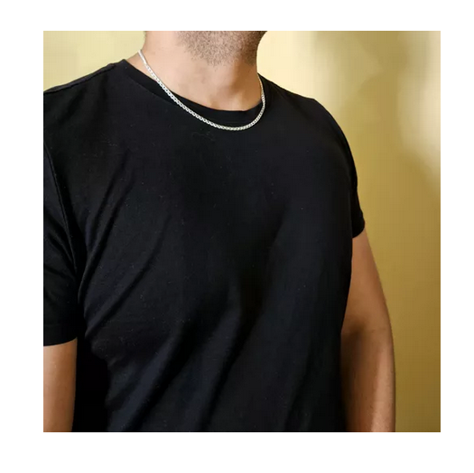 Cadena Hombre Doble Grumet Plata Italiana 925 - 50 CM-2