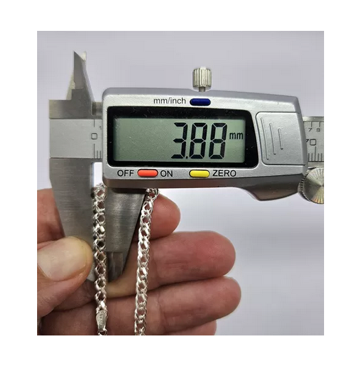Cadena Hombre Doble Grumet Plata Italiana 925 - 50 CM-6