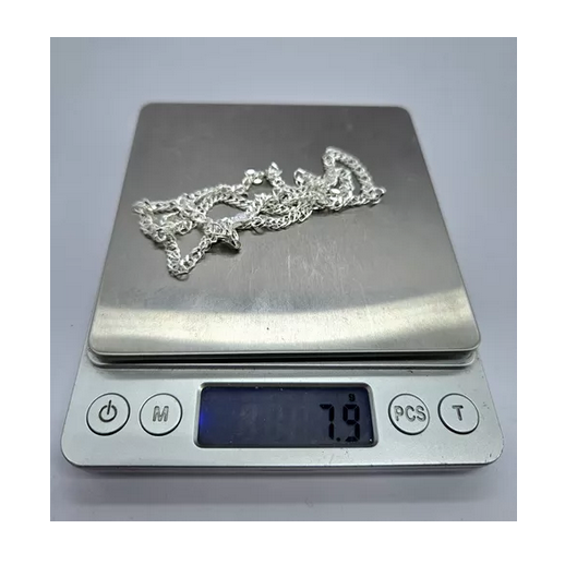 Cadena Hombre Doble Grumet Plata Italiana 925 - 50 CM-7