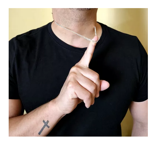 Collar Estilo Gucci Plata Fina Italiana 925 - Cadena Hombre-3