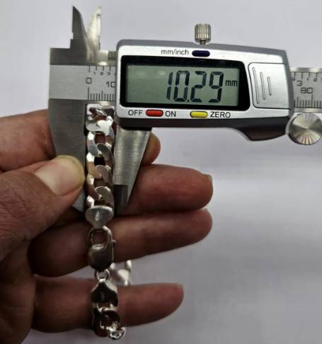 Pulsera Plata Gruesa Grumet Italiana 925 1 Cm-3