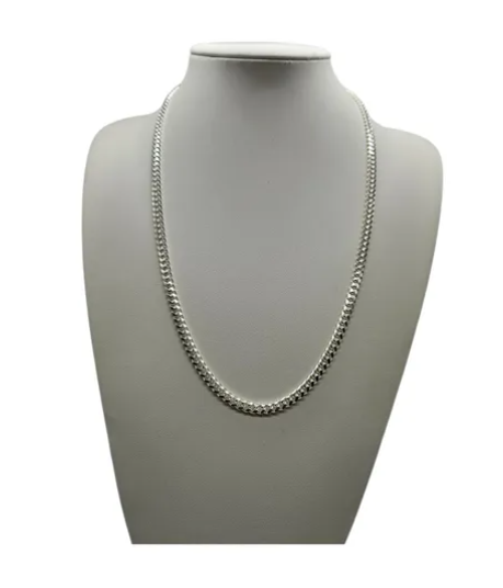 Cadena Cubana Hombre Plata Fina Italiana 925 - 5 mm-0