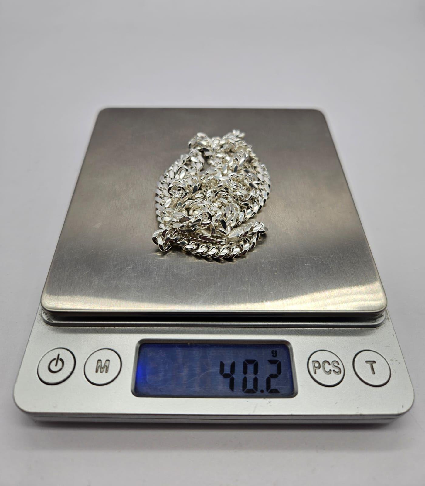 Cadena Cubana Hombre Plata Fina Italiana 925 - 5 mm-5