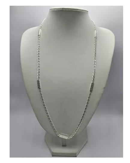Cadena Hombre Ojo De Tigre Exclusiva Plata Italiana 925-3