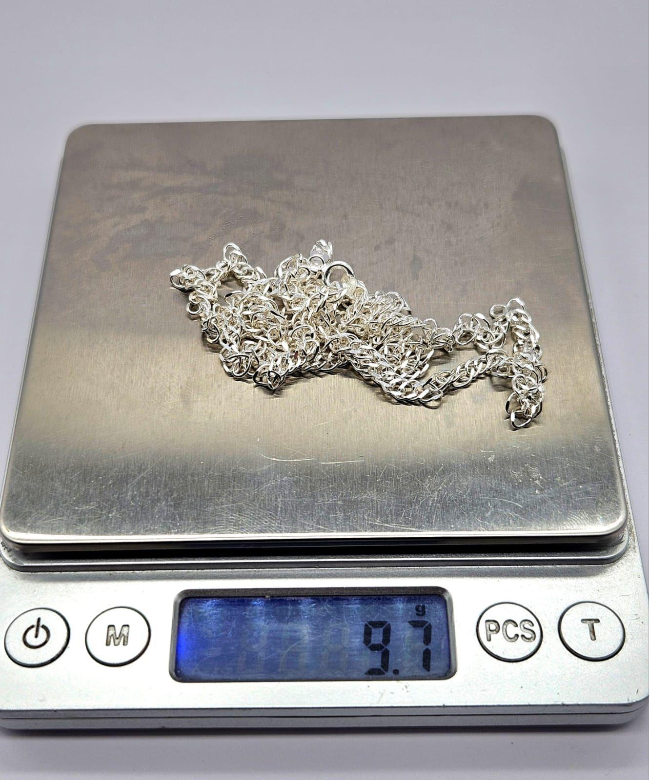 Cadena Doble Grumet Plata Fina Italiana 925 Hombre - Collar-4