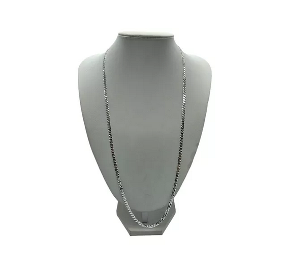 Cadena Hombre Grumet Larga 70 Cm Plata 925-0