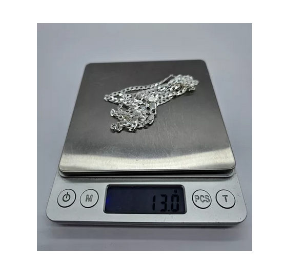 Cadena Hombre Grumet Larga 70 Cm Plata 925-5