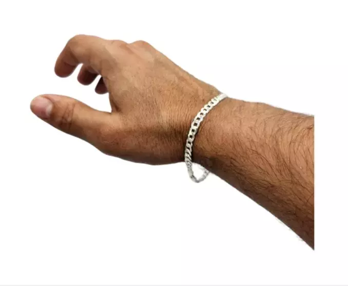 Pulsera Hombre Grumet Plata Italy 925-0