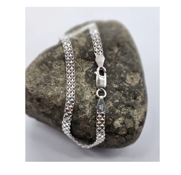 Pulsera Exclusiva Hombre Plata Italiana 925 - Modelo Bismark-3