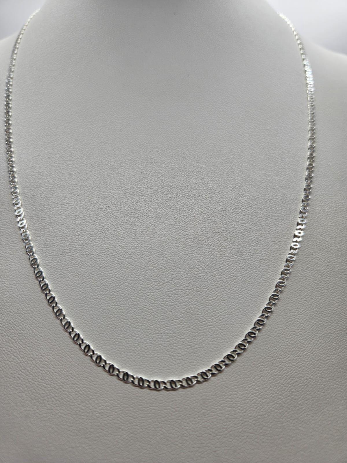 Cadena Ojo De Tigre Plata Fina Italiana 925 - Hombre 60 Cm-4