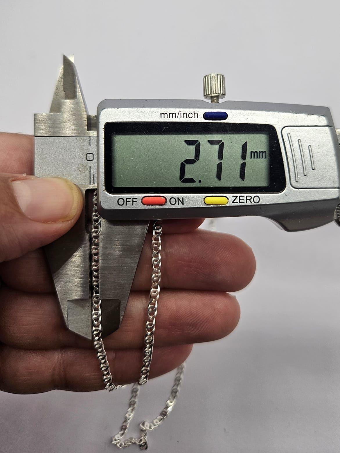 Cadena Ojo De Tigre Plata Fina Italiana 925 - Hombre 60 Cm-6