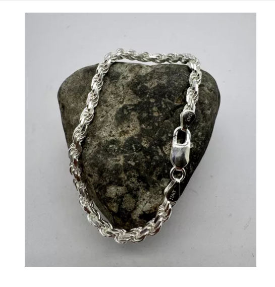 Pulsera Hombre Turbillon Plata Italiana 925 - 20.5 CM-3