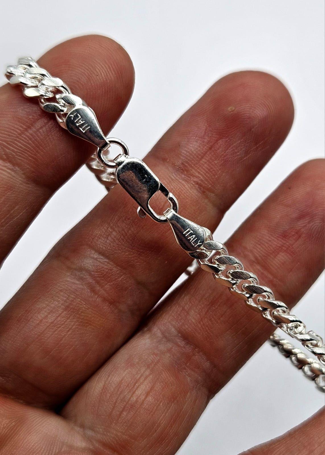 Pulsera Cubana Hombre Plata Italiana 925 - 5 mm-4