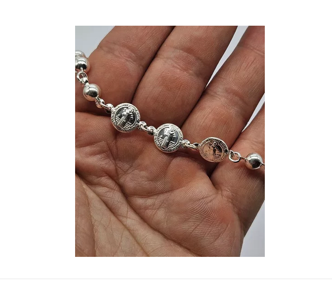 Pulsera Mujer Plata Fina Italiana 925 - Modelo San Benito-4