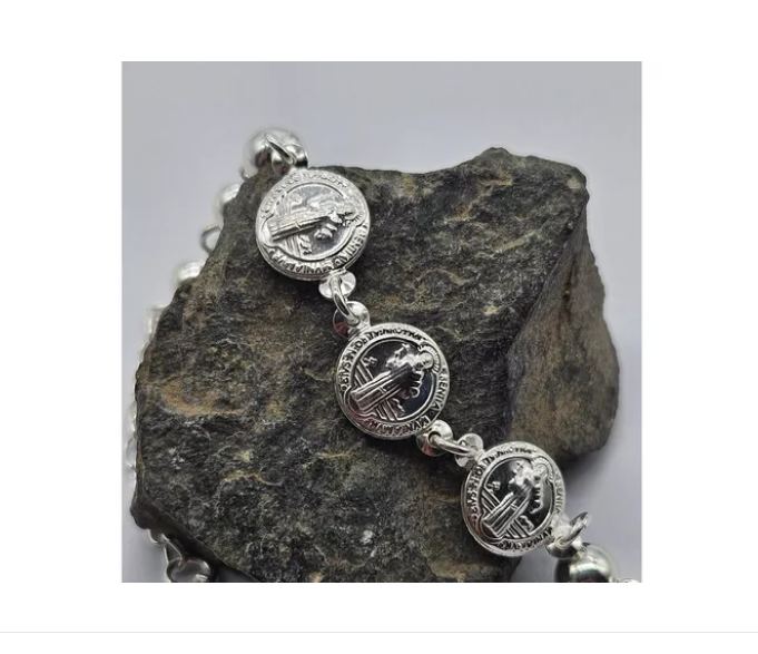 Pulsera Mujer Plata Fina Italiana 925 - Modelo San Benito-5