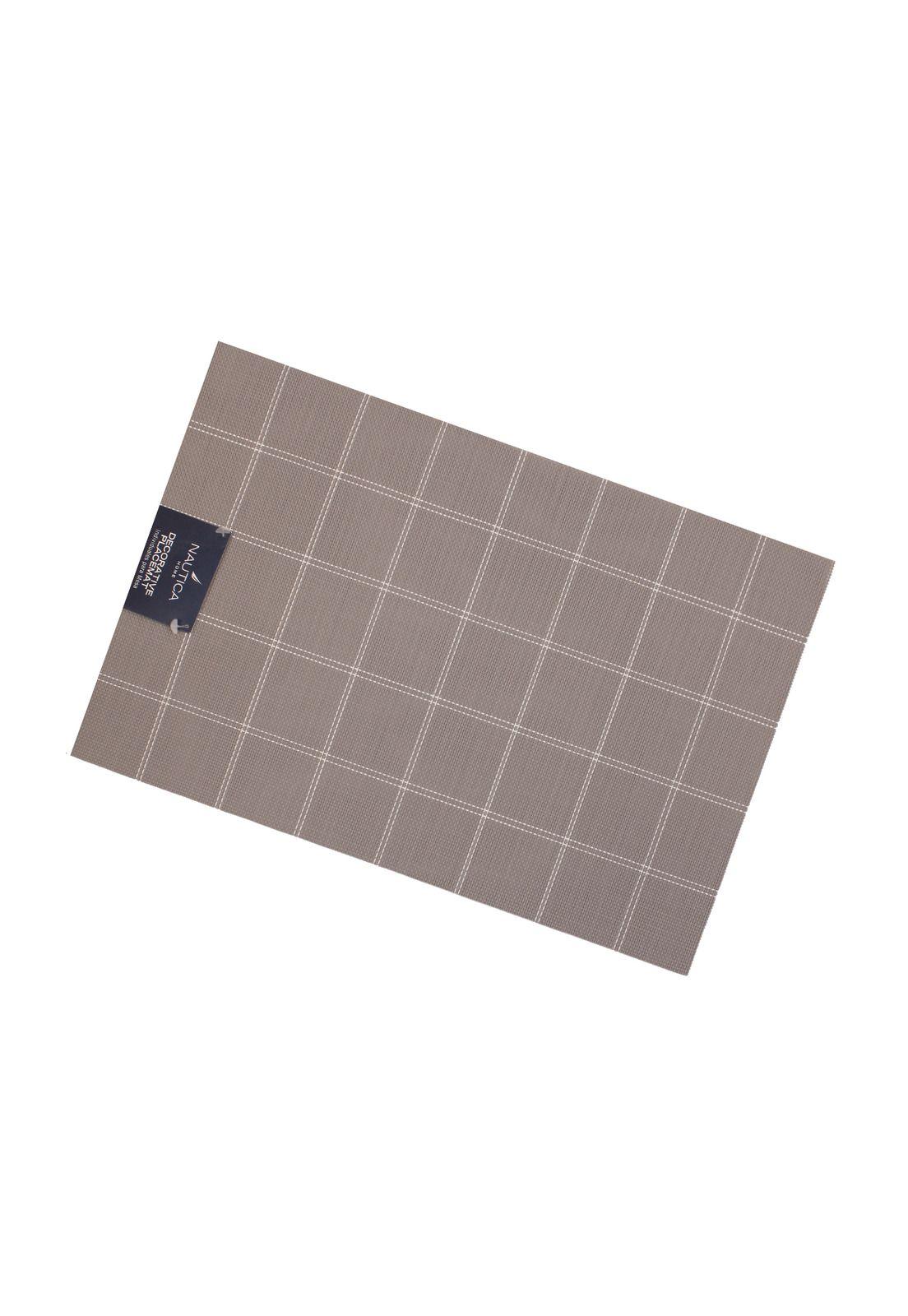 Pack 4 Individuales de mesa Nautica Home 45x30cm café a cuadros-2
