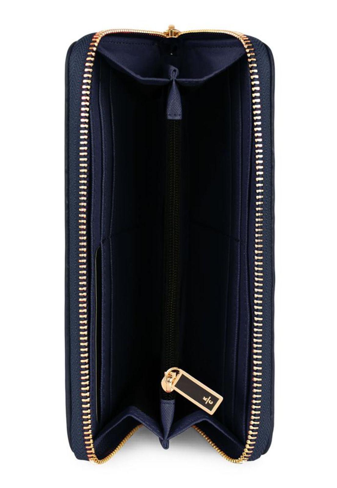 Billetera mujer Ava azul Kenneth Cole-3