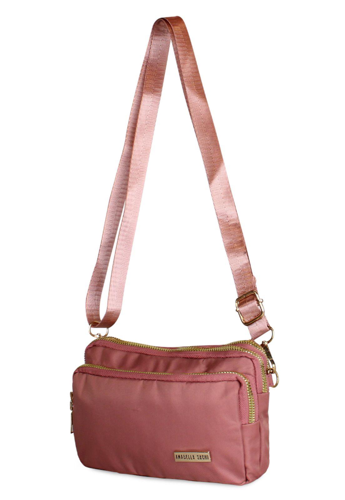 Cartera bandolera Kim pink Anabella Sachi-2