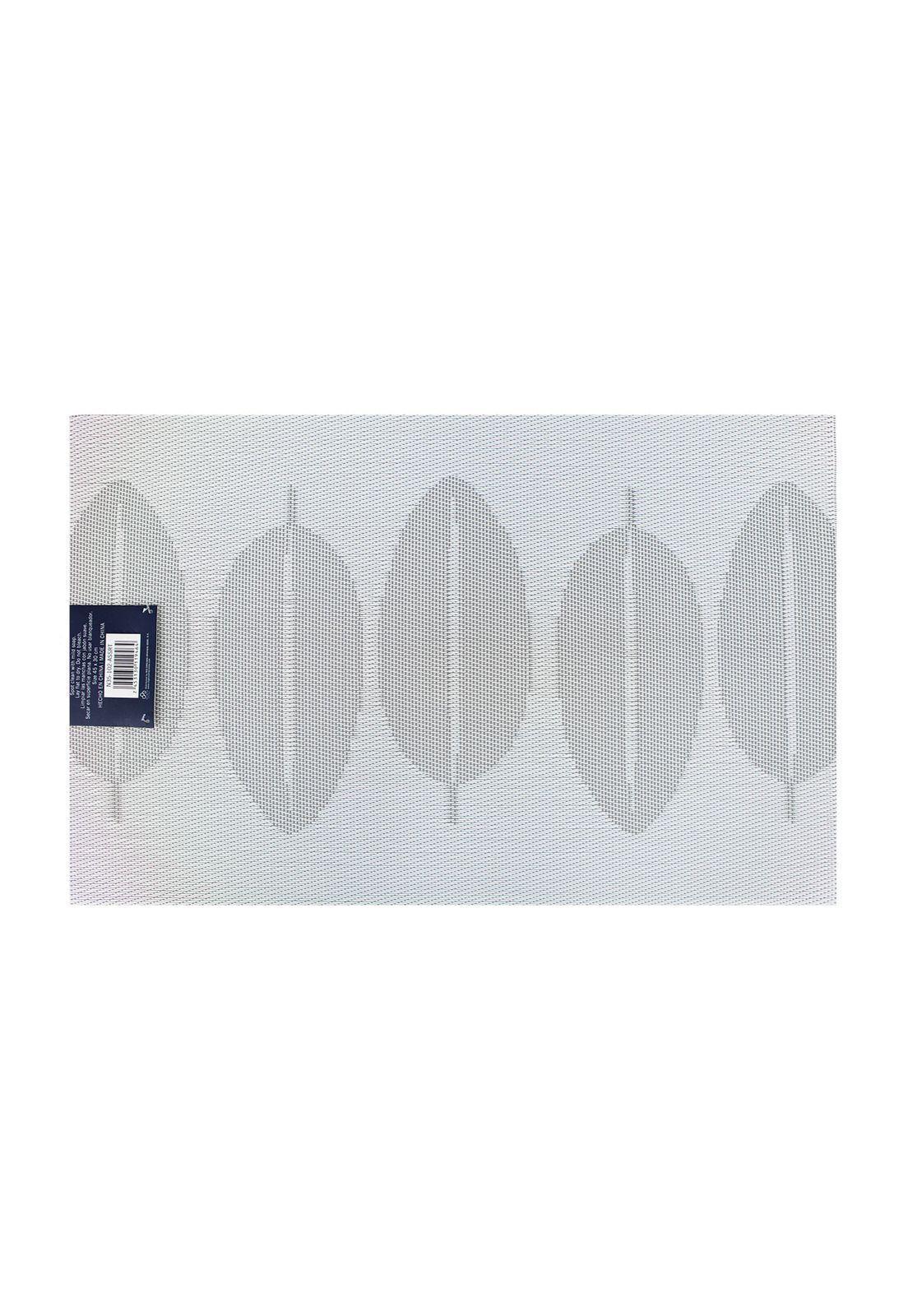 Pack 4 Individuales Nautica Home 45x30cm reversible hojas blanco-2