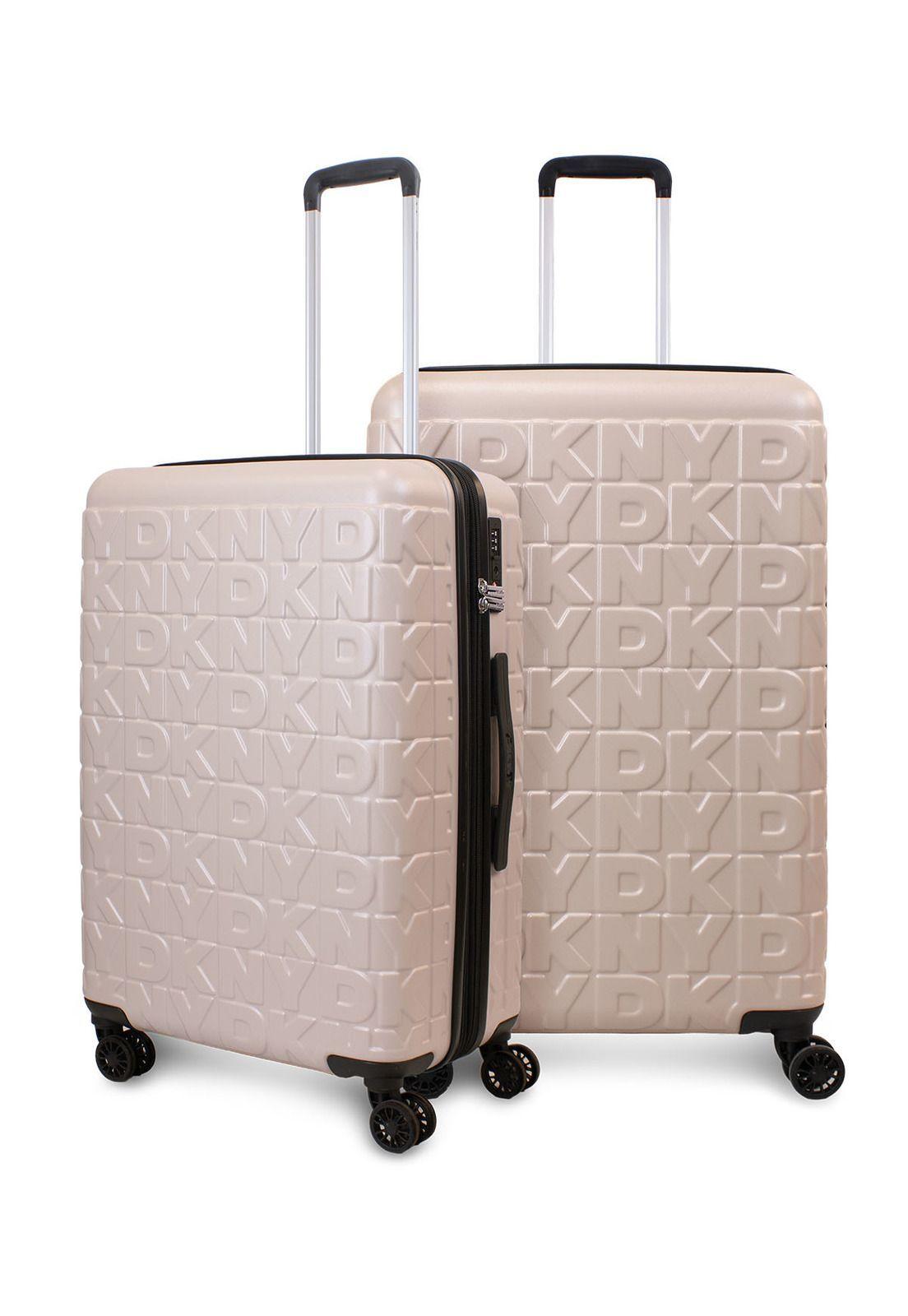 Pack 2 Maletas Donna Karan Meghan M 20k + L 23k rosada DKNY-0